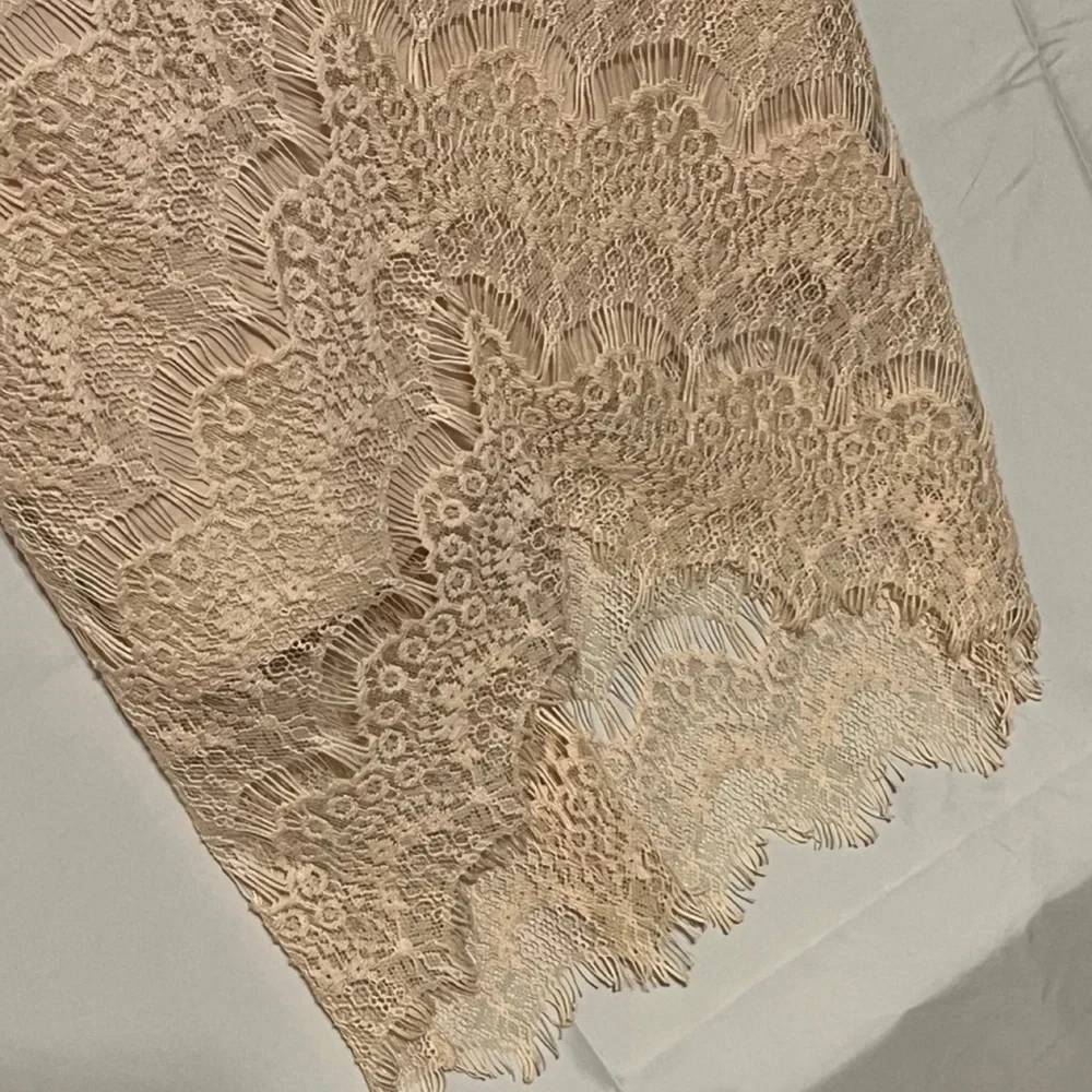 S Free People Cream Crochet Lace Midi Slip Lined Dress.  Intimately Free People - Picture 5 of 14